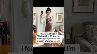 I’m still can’t believe it happened pregnant pregnancy menopause menopausal pregnancysymptoms [upl. by Zrike]