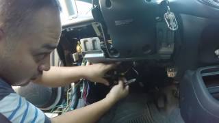 honda civic viper car alarm install tutorial [upl. by Jocelin]