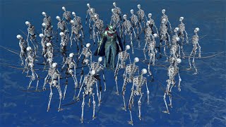 Skeleton Army vs Bosses  Elden Ring [upl. by Reyaht]