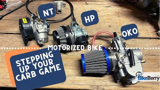 Nt Hp OKo Carburetor Overview  Motorized Bike  BikeBerry [upl. by Adnale]