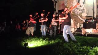 FUTHARK MWM Medieval war music amp Barbarian Pipe Band live to BREAKING THE AGE [upl. by Burtie]