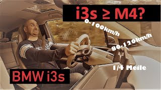 BMW i3s 2018  ACCELERATION [upl. by Ahsekin]