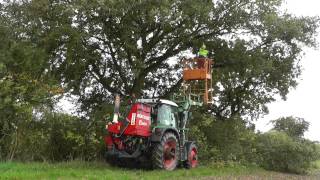 Landschaftspflege mit Fendt 309 Vario Arbeitsplattform und Mauch Herkules C150170HD [upl. by Killy636]