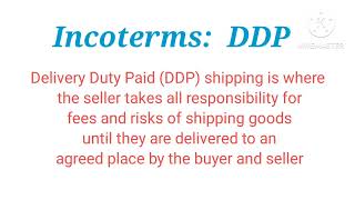 Incoterms DDP KYA HOTA HAI [upl. by Nidla]