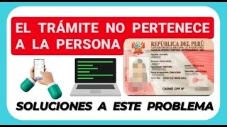 CPP PRESENTA PROBLEMAS  quotEL TRÁMITE NO PERTENECE A LA PERSONAquot [upl. by Garrott]