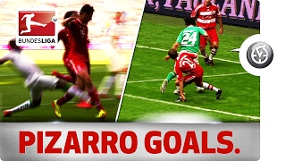 Claudio Pizarro  All His Goals Against Bayern and Bremen [upl. by Bronnie]