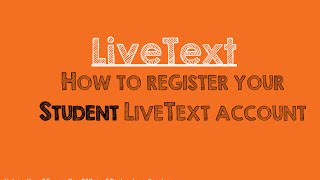 How to Register your Student LiveText Account  University of Evansville ONLY [upl. by Carce984]