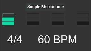 Metronome  60 BPM [upl. by Divod]