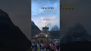 Kedarnath Dham 🙏🙏  भगवान केदारनाथ मंदिर 😍 mahadev bhakti uttrakhand travel trending explore [upl. by Airdnoed]