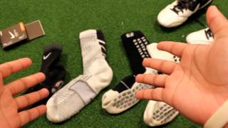 REVIEW Nike Grip Strike Soccer Socks amp Comparison to Trusox etc [upl. by Braca]