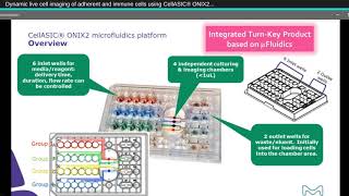 Dynamic live cell imaging of adherent and immune cells using CellASIC® ONIX2 microfluidic platform [upl. by Inkster]