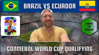 Brazil vs Ecuador Prediction  CONMEBOL World Cup Qualifying Sept 6 [upl. by Nalod581]