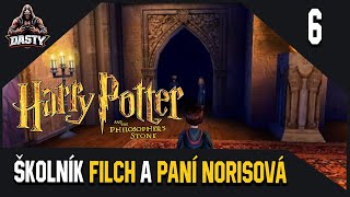 CZ  🎥 Harry Potter and the Philosophers Stone  Part6  ŠKOLNÍK FILCH A PANÍ NORISOVÁ [upl. by Cohberg]