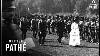 Queen Wilhelmina Sees Army 19141918 [upl. by Eyr]