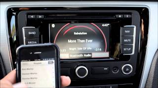 How To Stream Bluetooth Audio with the VW RNS315 Navigation Stereo [upl. by Faxen208]