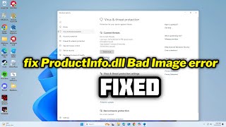 FIXED ProductInfodll Bad Image error [upl. by Eiloj]