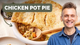 Chicken Pot Pie with Cheddar Crust [upl. by Emearg]