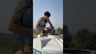 Aaj paani ki tanki ka alarm theek kia⏰🪛minivlog dailyshorts shorts family familyvlog village [upl. by Lore]