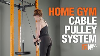 Mirafit Home Gym Cable Pulley System [upl. by Llenwad]