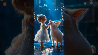 A Baby Fuses with A Pig on AGT americagottalent agt magic talent shorts [upl. by Esilahc]