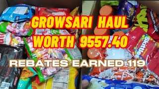 GROWSARI HAUL WORTH 955740 Rebates earned 119 😊 [upl. by Anasus]