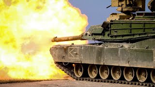 M1A1 Abrams Main Battle Tank in Action livefire Qualifications [upl. by Soilisav]