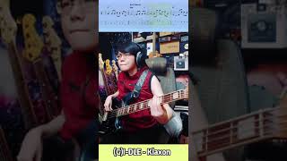 G IDLE  Klaxon Bass Cover Tab amp Chords basstab bass gidle [upl. by Jeremie]