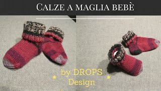 Come realizzare delle calze ai ferri per bebè  knit baby socks [upl. by Reade425]