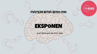 MATERI EKSPONEN  Soal Bilangan Bentuk Akar [upl. by Grimbald]