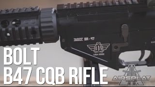 BOLT BR47 SR47 Knights Armament Licensed Airsoft CQB Electric Recoil AEG  AirSplat On Demand [upl. by Anay]