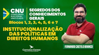 CNU  Institucionalização das Políticas em Direitos Humanos  Prof Fernando C Branco [upl. by Solracnauj]