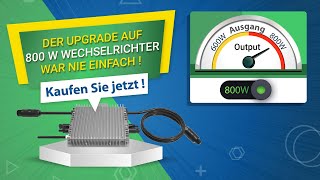 Warum ist ein 800 Watt Wechselrichter eine kluge Investition für Ihr Balkonkraftwerk [upl. by Bywoods305]