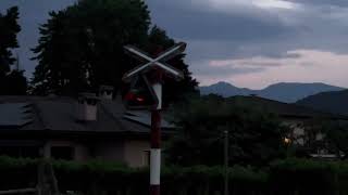 Magliaso level crossing at nightマイアーズの踏切 [upl. by Othelia999]