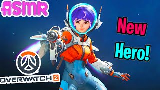 ASMR Gaming 🍀 Overwatch 2 Juno New Healer Relaxing Gum Chewing  Controller Sounds Whispering 💤 [upl. by Ehcadroj670]