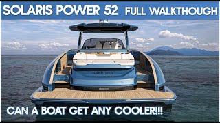 Solaris Power 52 I Full Walkthrough I The Marine Channel [upl. by Nosnibor]