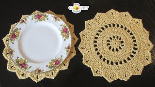 Pretty Doily Placemats Crochet Pattern amp Tutorial [upl. by Ymot]