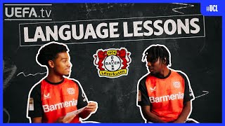 Jeremie Frimpong amp Amine Adli take on LANGUAGE LESSONS 💬 [upl. by Izak772]