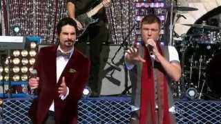 Backstreet Boys performing at Disney Christmas Day Parade 2012 [upl. by Eey]