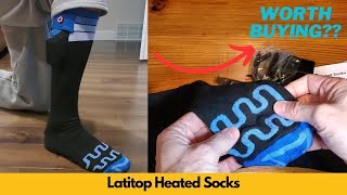 Latitop Heated Socks Demo and Review 🧦❄️  Are they worth buying [upl. by Benjie42]