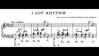 George Gershwin I Got Rhythm Piano music and score  Piano music and score [upl. by Delos]