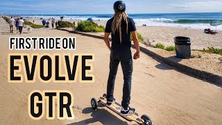 Evolve Electric Skateboard GTR Review  First Ride W Austin Keen [upl. by Timmi137]