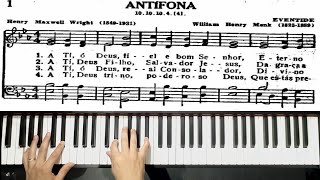 HINO DO CANTOR CRISTÃO Nº1  ANTÍFONA  TUTORIAL PARA PIANO E TECLADO [upl. by Florian]