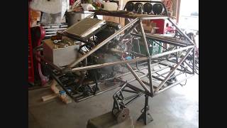 Buggy Go Kart motorcycle engine Mini sand rail CBR1000 powered project build [upl. by Shelah328]