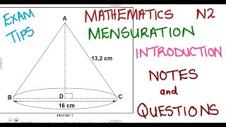 Mathematics N2 Mensuration Introduction and Exam Tips mathszoneafricanmotives [upl. by Ivets]