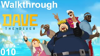 Walkthrough Dave the Diver Blind 010  Duell mit Vincent ein frecher Tintenfisch amp QuallenParty [upl. by Losyram]