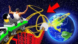 SHINCHAN AND FRANKLIN TRIED 1 VS 1 MILLION GIANT ROLLER COASTER FROM SPACE IN GTA 5 [upl. by Cuthbertson]