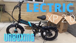 Lectric XP 20 electric bike black unboxing [upl. by Kiersten]