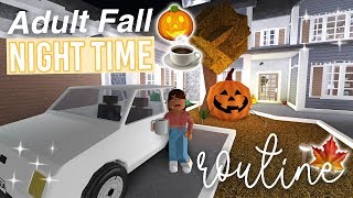 Adult Life Fall Night Routine  Bloxburg Roleplay  alixia [upl. by Ehrlich893]