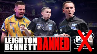 LEIGHTON BENNETT SUSPENDED from PDC darts  Former PRODIGY caught in betting breach [upl. by Ahsekat232]