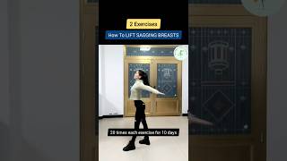 How To LIFT SAGGING BREASTS Try these 2 BREAST EXERCISES for 10 days breastworkout shortvideo [upl. by Idnarb753]